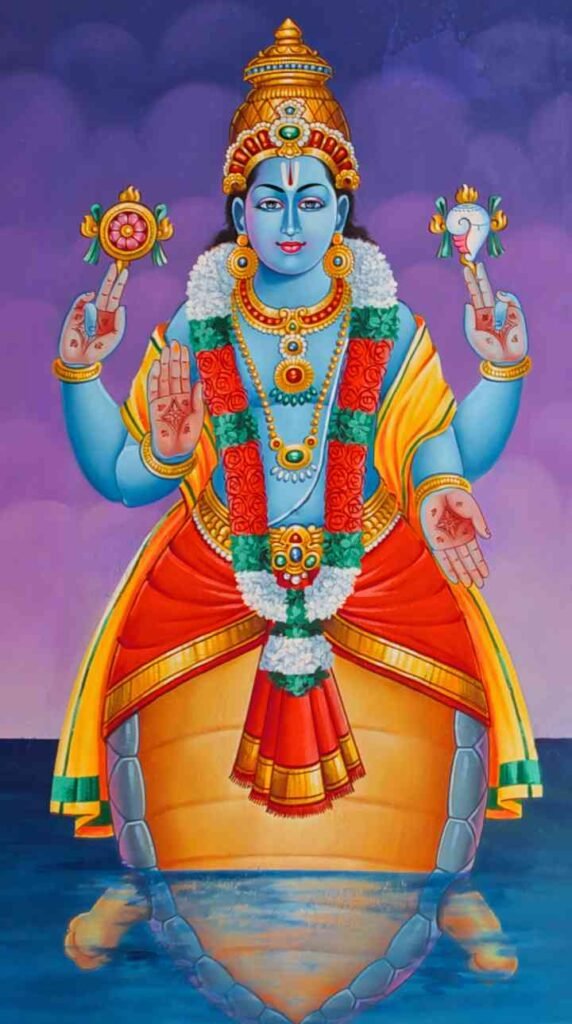 Kurma Avatar of Lord Vishnu - second among the 10 avatars of Lord Vishnu.